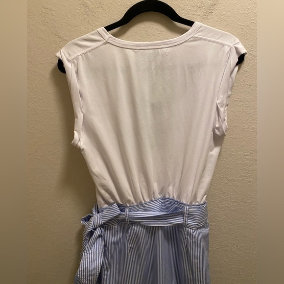 Veronica Beard White & Blue Addyson Dress Size M New With Tag - Picture 9 of 12
